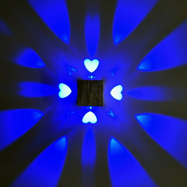 Heart Shaped Metallic Disco Party Led Wall Lamp - Modern Sconce Light Fixture In Silver With