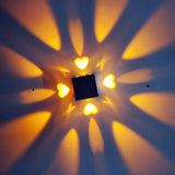 Heart Shaped Metallic Disco Party Led Wall Lamp - Modern Sconce Light Fixture In Silver With