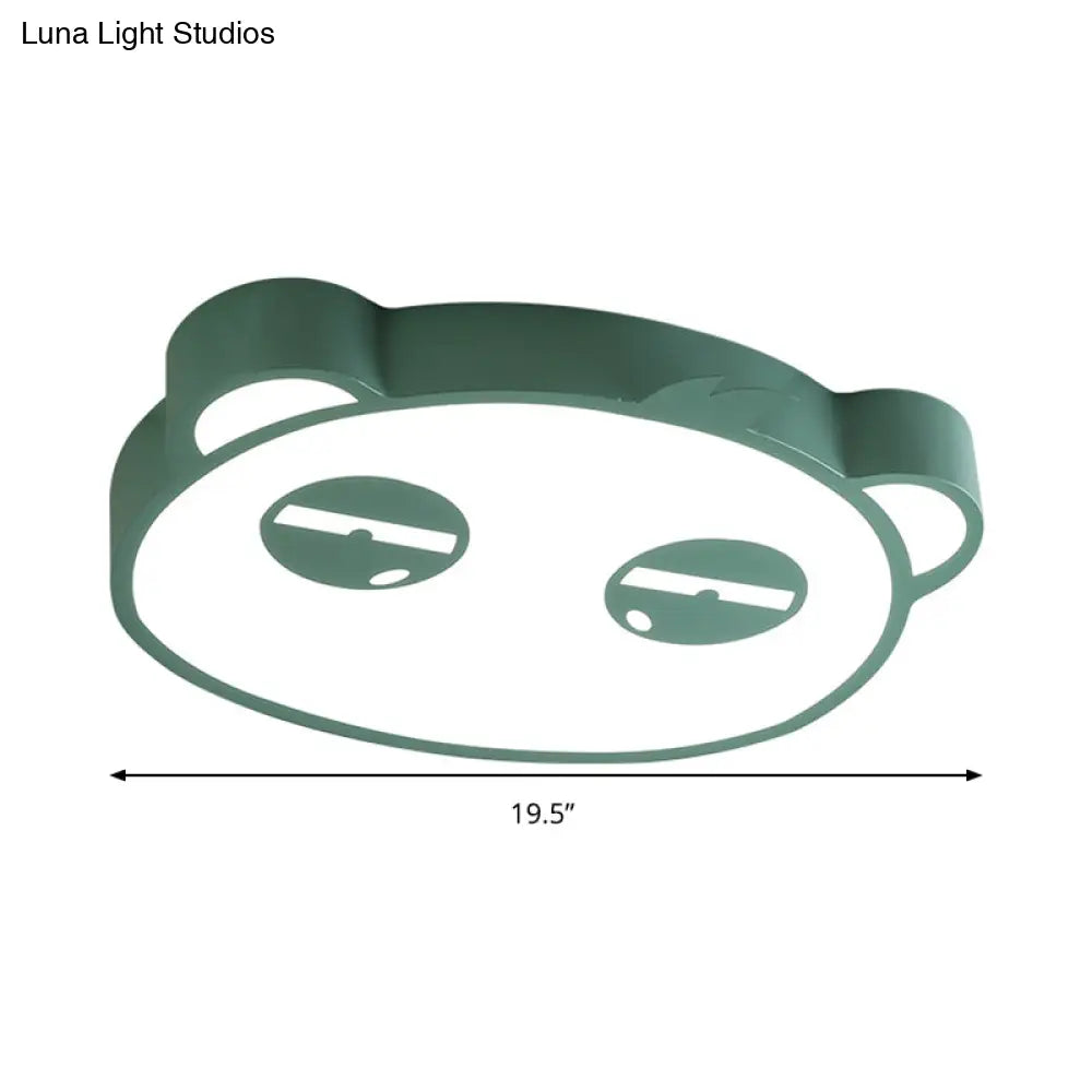 Here Are Two Options: 1. ’Panda Flushmount Nursery Light - Colorful Animal Led Ceiling Lamp’ 2.