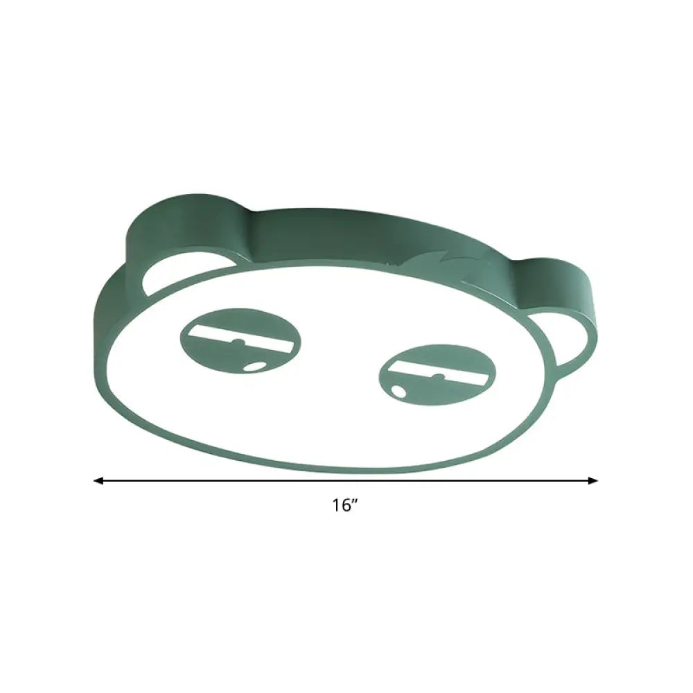 Here Are Two Options:

1. Panda Flushmount Nursery Light - Colorful Animal Led Ceiling Lamp
2.