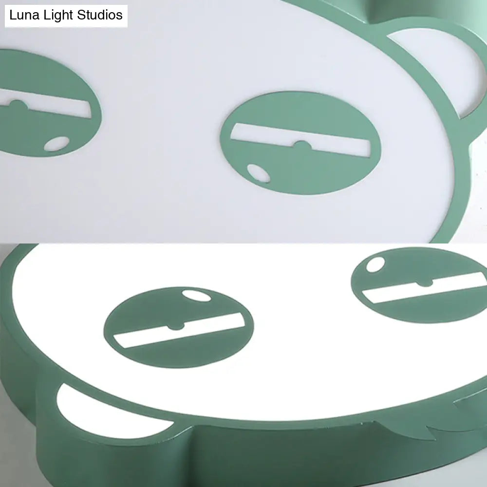 Here Are Two Options: 1. ’Panda Flushmount Nursery Light - Colorful Animal Led Ceiling Lamp’ 2.