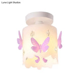 Hollow Butterfly Acrylic Ceiling Lamp For Modern Kitchen Mount