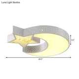 Hollow Star Moon Led Ceiling Light For Kids’ Study Room