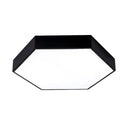Honeycomb Gym Pendant Iron Led Hanging Light - Nordic Style In Black / B