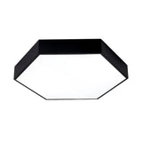 Honeycomb Gym Pendant Iron Led Hanging Light - Nordic Style In Black / B
