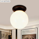 Industrial Black/Clear Glass Flush Mount Lighting Fixture 6’/6.5’ Wide
