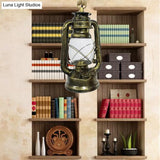 Industrial Clear Glass Pendant Ceiling Light For Coffee Shop - Black/Bronze/Antique Brass Finish