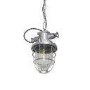 Industrial Metal Pendant Ceiling Lamp: Single-Shade Suspension Lighting For Bistro Aged Silver