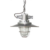 Industrial Metal Pendant Ceiling Lamp: Single-Shade Suspension Lighting For Bistro Textured Silver