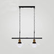 Industrial Metal Pendant Light Fixture For Kitchen Island With White Cone Shades And Chains (2 Or