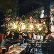 Industrial Metal Rectangle Led Island Lamp - Black Finish 4 Heads Flower Design For Restaurant