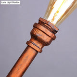 Industrial Style Copper Table Lamp With Pipe Design - Perfect For Restaurants