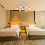 Industrial Style Semi Flush Ceiling Light With Open Bulb Available In Black/White - 3 Or 5 Heads 6