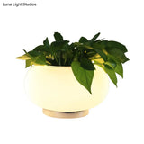Industrial White Glass Nightstand Light - 11/15/19 Long 1-Light Oval Table Lighting For Bedroom