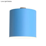 Iron Swivel Shade Reading Lamp - Macaron Wall Lighting For Childrens Bedroom