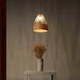 Japanese Bamboo Pendant Lighting - Hand-Woven Flaxen Ceiling Lamp
