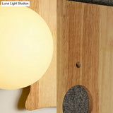 Japanese Style Wooden Puzzle Base Wall Light - 1 Beige Sconce Lamp For Corridor & Kitchen