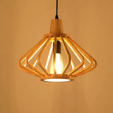 Japanese Wood Single-Bulb Pendant Ceiling Light - Stylish Shade & Ideal For Restaurants / C