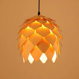Japanese Wood Single-Bulb Pendant Ceiling Light - Stylish Shade & Ideal For Restaurants / E