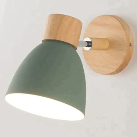 Joan | Wooden Reading Wall Lamp Green Wall Lamp