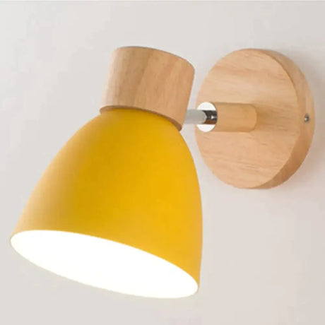 Joan | Wooden Reading Wall Lamp Yellow Wall Lamp