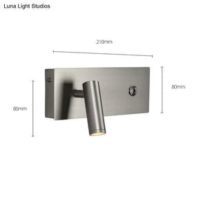 Kane | Nickel LED Dimmable Reading Wall Light Wall Lamp