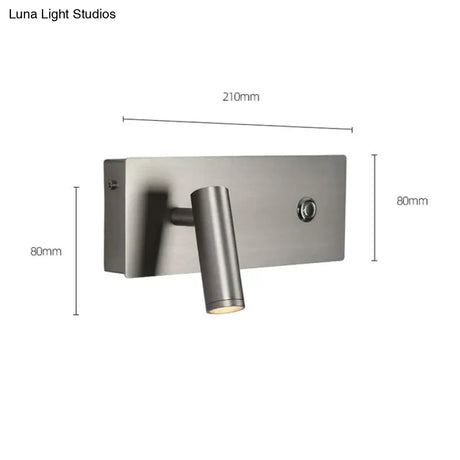 Kane | Nickel LED Dimmable Reading Wall Light Wall Lamp