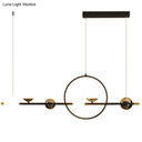 Karen’s 6 Light Modern Black Metal Spherical Glass Island Pendant Lighting For Dining Room