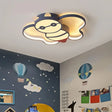 Kids Bee Design Led Ceiling Lamp - Blue Flush Mount Lighting For Children’s Room Acrylic