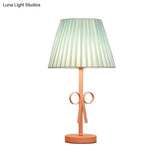 Kids Candy Colored Desk Light For Girls Bedroom - Foldable Tapered Shade And Study-Ready