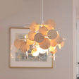 Kids Dot Decor Chandelier:woody Hanging Light For Dining & Nursing Room Wood