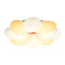 Kids Flower Flush Mount Lighting - 1 Light Plastic Ceiling Fixture For Girls Bedroom Yellow / 18’