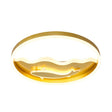 Kids Style Super Thin Led Flush - Mount Ceiling Light With Fish/Apple Pattern In Gold - Acrylic