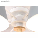 Kindergarten Foyer Chandelier: Bucket Shade Multi-Head Metal Hanging Light