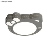 Kindergarten Kitty Ceiling Light: Acrylic Art Decor Led Flush Mount