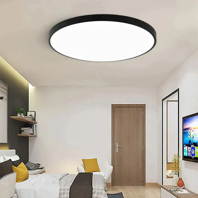 Lauren- Led Ceiling Light Acryl Alloy Modern Lamp Living Room Lighting Round & Square 3Cm Super
