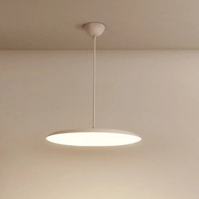 Led Bedroom Hanging Pendant Light Kit - Simple White/Black Finish With Acrylic Shade In White/Warm