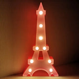 Led Bedroom Nightstand Light With Minimalist Design And Plastic Shade Pink / Tower