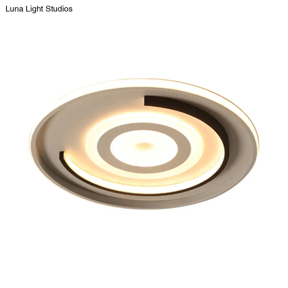 Led Ceiling Lamp - Simple Style Acrylic Ultrathin Flush Mount In Warm Or White Light