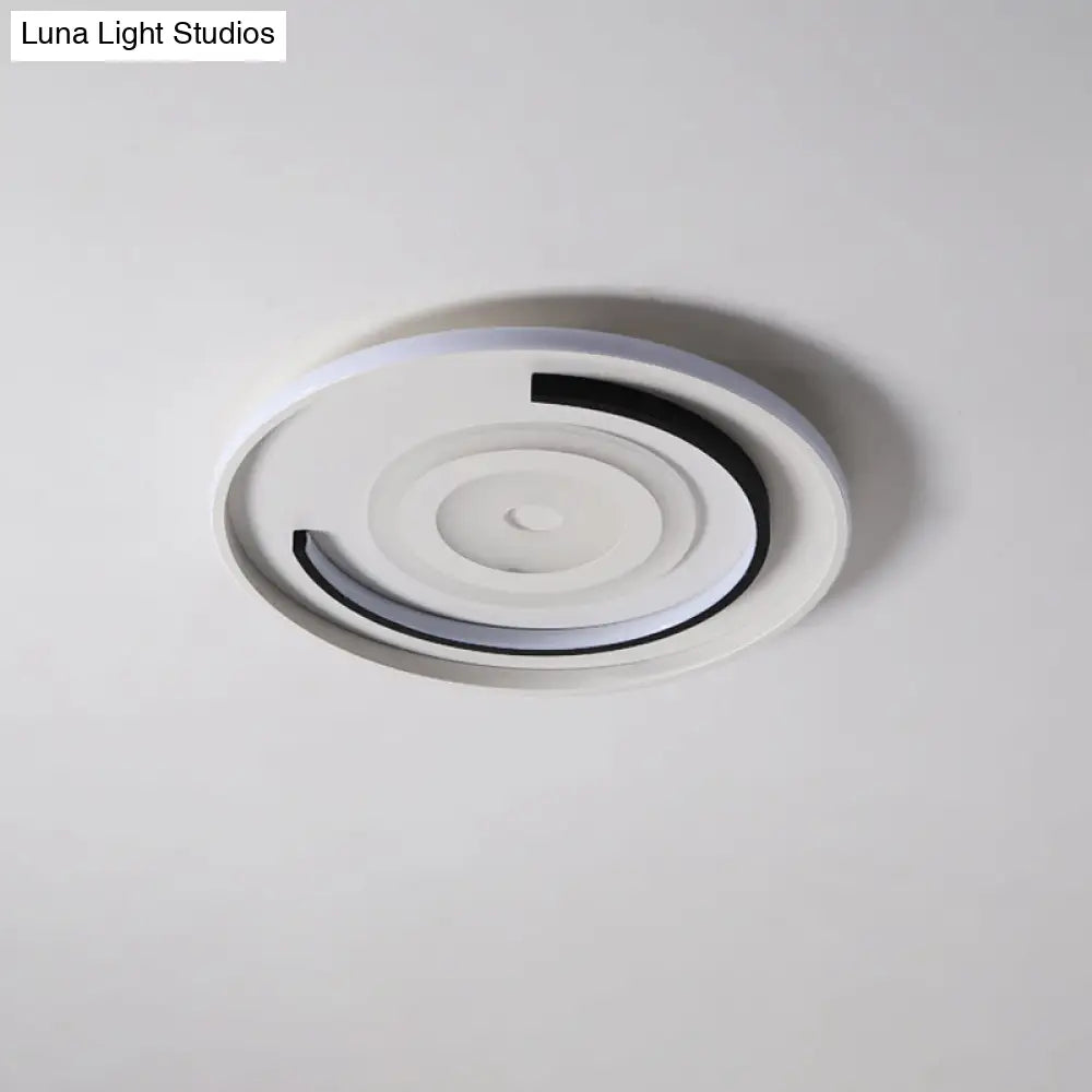 Led Ceiling Lamp - Simple Style Acrylic Ultrathin Flush Mount In Warm Or White Light