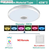 Led Ceiling Light Bluetooth And Music With Colourful Dimmer Rgb Remote Control For Living Room