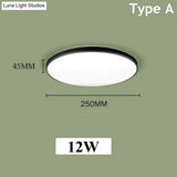 Led Ceiling Lights Modern Leds Lamp Light Fixtures Round Panel Lamps 12W 24W For Living Room Kitchen