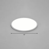 Led Ceiling Mount Fixture - Ultrathin & Simple Acrylic Flushmount Lighting In White / 16’
