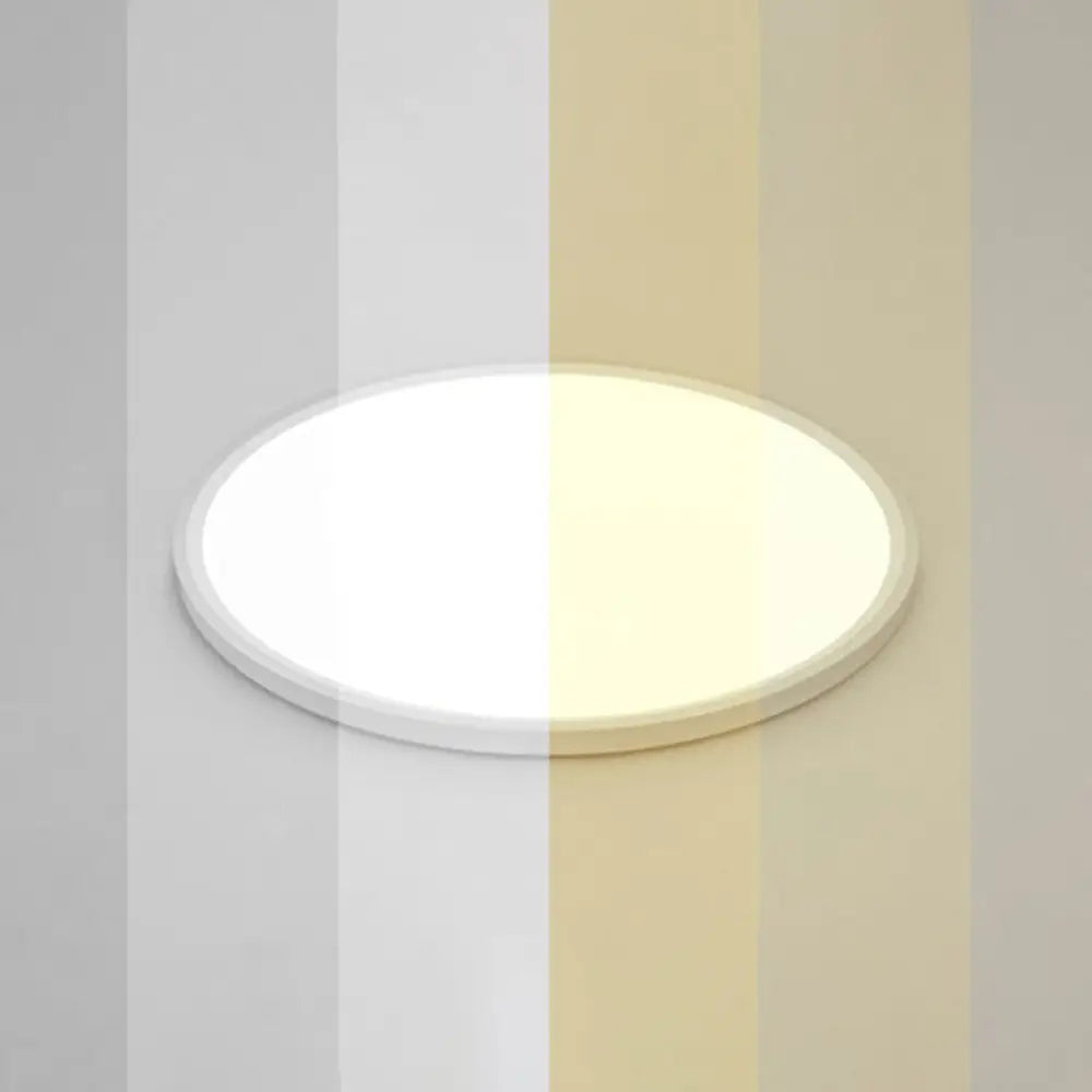 Led Ceiling Mount Fixture - Ultrathin & Simple Acrylic Flushmount Lighting In White / 23.5’