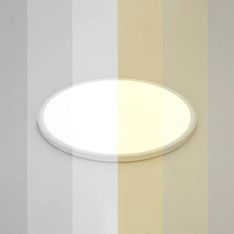 Led Ceiling Mount Fixture - Ultrathin & Simple Acrylic Flushmount Lighting In White / 31’ Remote