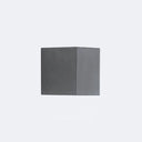 Led Cement Wall Sconce - Simple Rectangle Shape For Corridors Grey