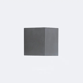 Led Cement Wall Sconce - Simple Rectangle Shape For Corridors Grey