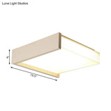 Led Flush Ceiling Light For Bedroom - 16’/19.5’ Wide Black/White With Warm/White And Brick