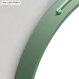 Led Flush Mount Lighting Fixture In Warm/White Light For Living Room Ceiling - Grey/White/Green