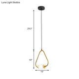 Led Hanging Pendant With White Glass Cylinder Shade And Brass Design – Simple Style